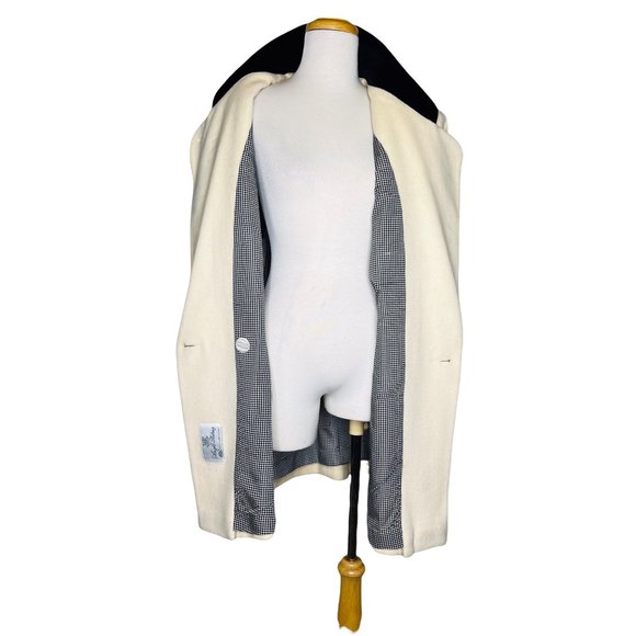 Coats by Cattiva Vintage 50s Peacoat Pure Wool Made in USA Anglo Fabrics UK 12 - Picture 3 of 10